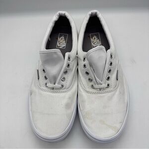 Vans Classic White Slip-On Sneakers